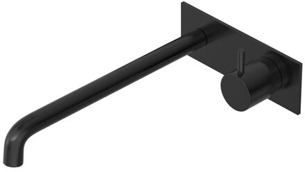 Hotbath COBBER Afbouwdeel tbv Inbouw wastafelkraan 25cm uitloop MBP Geborsteld zwart PVD CB106EXT25MBP Zwart geborsteld