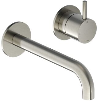 Hotbath Cobber Afbouwdeel - voor wastafelkraan - 18cm uitloop - Geborsteld Nikkel CB105EXT18GN Nikkel geborsteld (RVS)