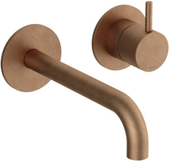 Hotbath Cobber Afbouwdeel - voor wastafelkraan - 18cm uitloop - Living colours - Verouderd Messing CB105EXT18AB Messing verouderd (koper)