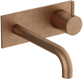 Hotbath Cobber Afbouwdeel - voor wastafelkraan - 18cm uitloop - Living colours - Verouderd Messing CB106EXT18AB Messing verouderd (koper)
