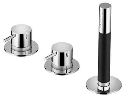 Hotbath Cobber Badrandcombinatie met 2 functies omstel en handdouche Geborsteld koper PVD CB075BCP Koper geborsteld