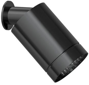 Hotbath COBBER Beam 3 standen hoofddouche met muurbevestiging Gepolijst zwart PVD CB470PBP Zwart gepolijst