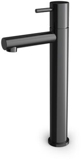 Hotbath COBBER Fonteinkraan hoog model Gepolijst zwart PVD EH001PBP Zwart gepolijst