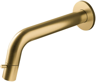 Hotbath Cobber Fonteinkraan inbouw - uitloop 18.6cm - inkortbaar - geborsteld messing UW001BB Messing geborsteld (goud)