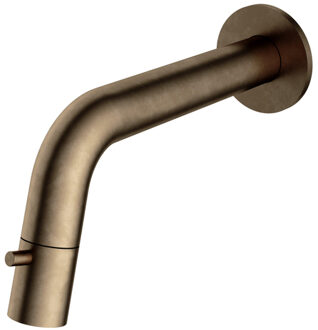 Hotbath Cobber Fonteinkraan inbouw - uitloop 18.6cm - inkortbaar - verouderd messing UW001AB Messing verouderd verweerd (goud)