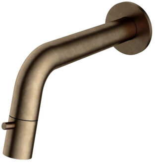 Hotbath Cobber Fonteinkraan inbouw - uitloop 18.6cm - inkortbaar - verouderd messing UW001AB Messing verouderd verweerd (goud)