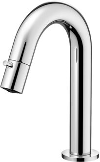 Hotbath Cobber Fonteinkraan opbouw - u-uitloop 11.8cm - PVD - geborsteld messing U001BBP Messing geborsteld (goud)