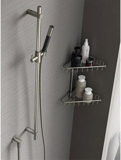 Hotbath Cobber Glijstang 90cm met handdouche Gepolijst Messing M307