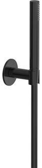 Hotbath COBBER Handoucheset wandsteun doucheslang 150cm Geborsteld zwart PVD M443MBP Zwart geborsteld