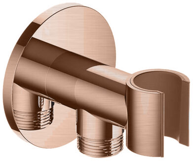 Hotbath Cobber M515 wandsteun met uitlaat koper geborsteld M515BC Geborsteld Koper