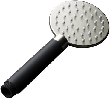 Hotbath Cobber ronde handdouche 17.5cm ø9cm geborsteld nikkel M353GN Nikkel geborsteld (RVS)