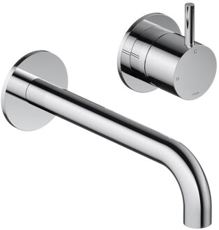 Hotbath Cobber Wastafelkraan inbouw - 18 cm uitloop - chroom CB105EXT18CR HBCB105