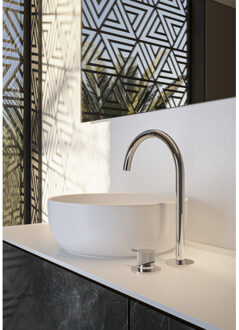 Hotbath Cobber Wastafelmengkraan - hoog - opbouw - zonder waste - Chroom CB023HCR