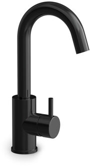 Hotbath COBBER Wastafelmengkraan met draaibare uitloop zonder waste Gepolijst zwart PVD CB004PBP Zwart gepolijst