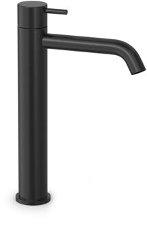 Hotbath COBBER Wastafelmengkraan zonder waste Geborsteld zwart PVD CB003HCMBP Zwart geborsteld