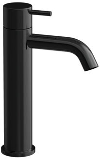 Hotbath COBBER Wastafelmengkraan zonder waste Gepolijst zwart PVD CB003MCPBP Zwart gepolijst