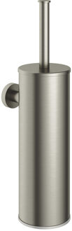 Hotbath Cobber WC-borstelgarnituur wandmodel geborsteld nikkel CBA11GN Nikkel geborsteld