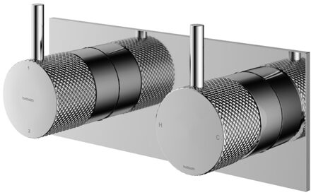 Hotbath Cobber X afbouwdeel inbouw mengkraan met 2-weg omstel chroom