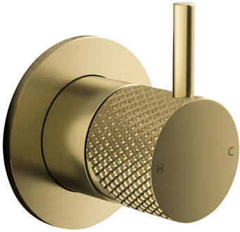 Hotbath Cobber X afbouwdeel voor douchemengkraan geborsteld messing pvd CX031EXTBBP Messing geborsteld (goud)