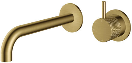 Hotbath Cobber X Afbouwdeel - voor wastafelmengkraan - 18cm uitloop - Geborsteld Messing PVD CX105EXT18BBP Messing geborsteld (goud)