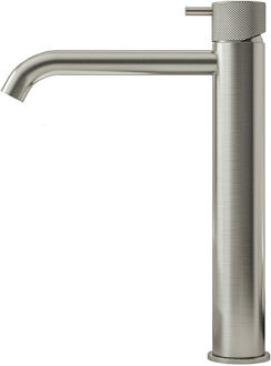 Hotbath Cobber X hoge wastafelmengkraan zonder waste geborsteld nikkel CX003HCGN Nikkel geborsteld (RVS)