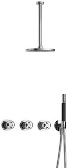 Hotbath Cobber@Work IBSW70 inbouwdouche met 30cm plafondbuis chroom