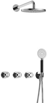 Hotbath Cobber@Work IBSW70 inbouwdouche met ronde handdouche chroom