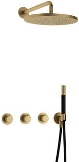 Hotbath Complete Thermostatische Regendouche Hotbath Cobber Inbouwset 2 Stopkranen Rond