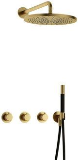 Hotbath Complete Thermostatische Regendouche Hotbath Cobber X Inbouwset 2 Stopkranen Rond