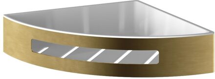 Hotbath Douchekorf Archie Hoek Met Kunststofinzet Geborsteld Messing PVD