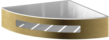 Hotbath Douchekorf Hotbath Archie Hoek Met Kunststofinzet Geborsteld Messing PVD