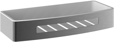 Hotbath Douchekorf Hotbath Archie Recht Met Kunststofinzet Geborsteld Gunmetal PVD