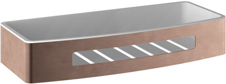 Hotbath Douchekorf Hotbath Archie Recht Met Kunststofinzet Geborsteld Koper PVD