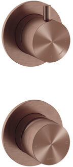 Hotbath Douchekraan Inbouw Archie Mengkraan 2-weg Omstel Geborsteld Koper PVD