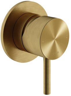 Hotbath Douchekraan Inbouw Archie Mengkraan Geborsteld Messing PVD