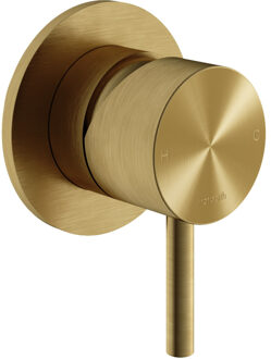 Hotbath Douchekraan Inbouw Archie Mengkraan Geborsteld Messing PVD