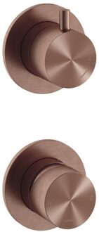 Hotbath Douchekraan Inbouw Hotbath Archie Mengkraan 2-weg Omstel Geborsteld Koper PVD