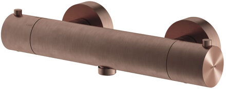 Hotbath Douchemengkraan Hotbath Archie Thermostatisch met 1/2" Doucheslang Onderaansluiting Geborsteld Koper PVD