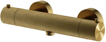 Hotbath Douchemengkraan Hotbath Archie Thermostatisch met 1/2" Doucheslang Onderaansluiting Geborsteld Messing PVD