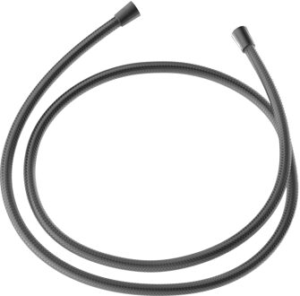 Hotbath Doucheslang Hotbath Archie Gewapend Met Transparante Kunststof Mantel Geborsteld Gunmetal PVD