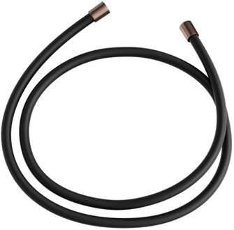 Hotbath Doucheslang Hotbath Archie Gewapend Met Transparante Kunststof Mantel Geborsteld Koper PVD