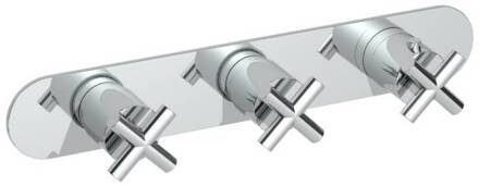 Hotbath Douchethermostaat Hotbath Chap Inbouw 2 Stopkranen Horizontaal Chroom