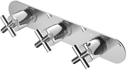 Hotbath Douchethermostaat Hotbath Chap Inbouw 2 Stopkranen Horizontaal Chroom