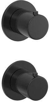 Hotbath Douchethermostaat Hotbath Cobber Inbouw 2-weg Geborsteld Zwart PVD