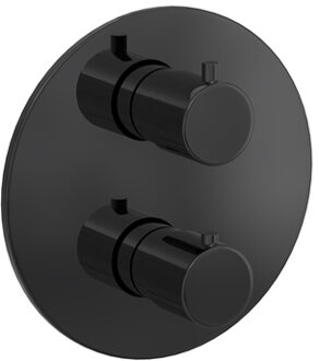 Hotbath Douchethermostaat Hotbath Cobber Inbouw 2-weg Gepolijst Zwart PVD (excl. inbouwdeel)