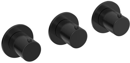 Hotbath Douchethermostaat Hotbath Cobber Inbouw Met 2 Stopkranen Geborsteld Zwart PVD (excl. inbouwdeel)