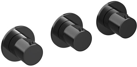 Hotbath Douchethermostaat Hotbath Cobber Inbouw Met 2 Stopkranen Gepolijst Zwart PVD (excl. inbouwdeel)