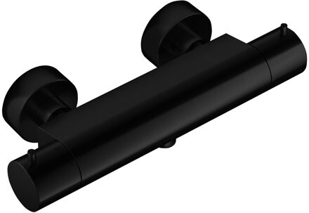 Hotbath Douchethermostaat Hotbath Cobber Onderaansluiting 2-knop Mat Zwart