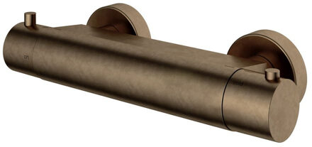 Hotbath Douchethermostaat Hotbath Cobber Onderaansluiting 2-knop Verouderd Messing Living Colours