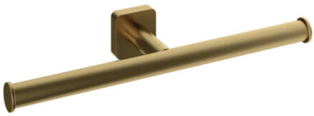 Hotbath Dubbele Toiletrolhouder Gal Geborsteld Messing PVD